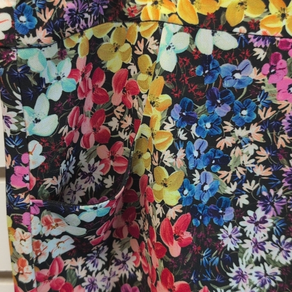 Molly Braken mini skirt vivid floral fully lined Sz Xl NWOT - Picture 6 of 10